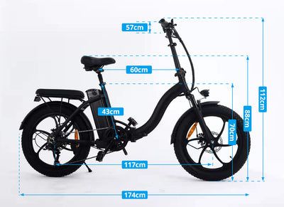 EBIKESZ BK6 Electric Bicycle, 350W Motor,36V 10AH Folding EBIKE EBIKESZ