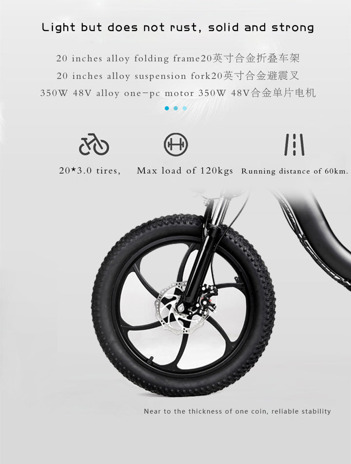 EBIKESZ BK6 Electric Bicycle, 350W Motor,36V 10AH Folding EBIKE EBIKESZ