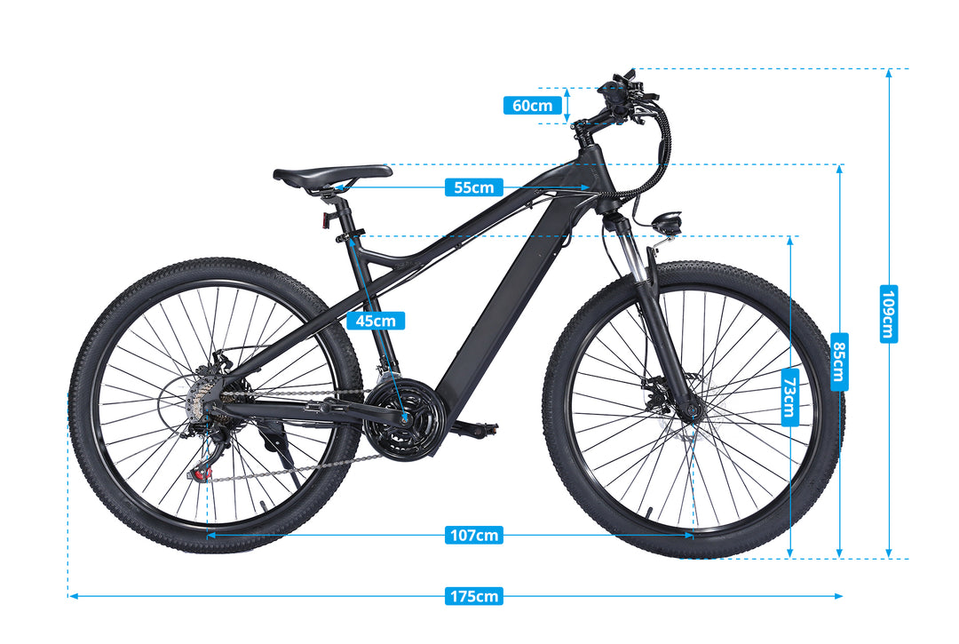EBIKESZ B39 Electric Bicycle, 350W Motor,48V 10AH Moutain EBIKE EBIKESZ