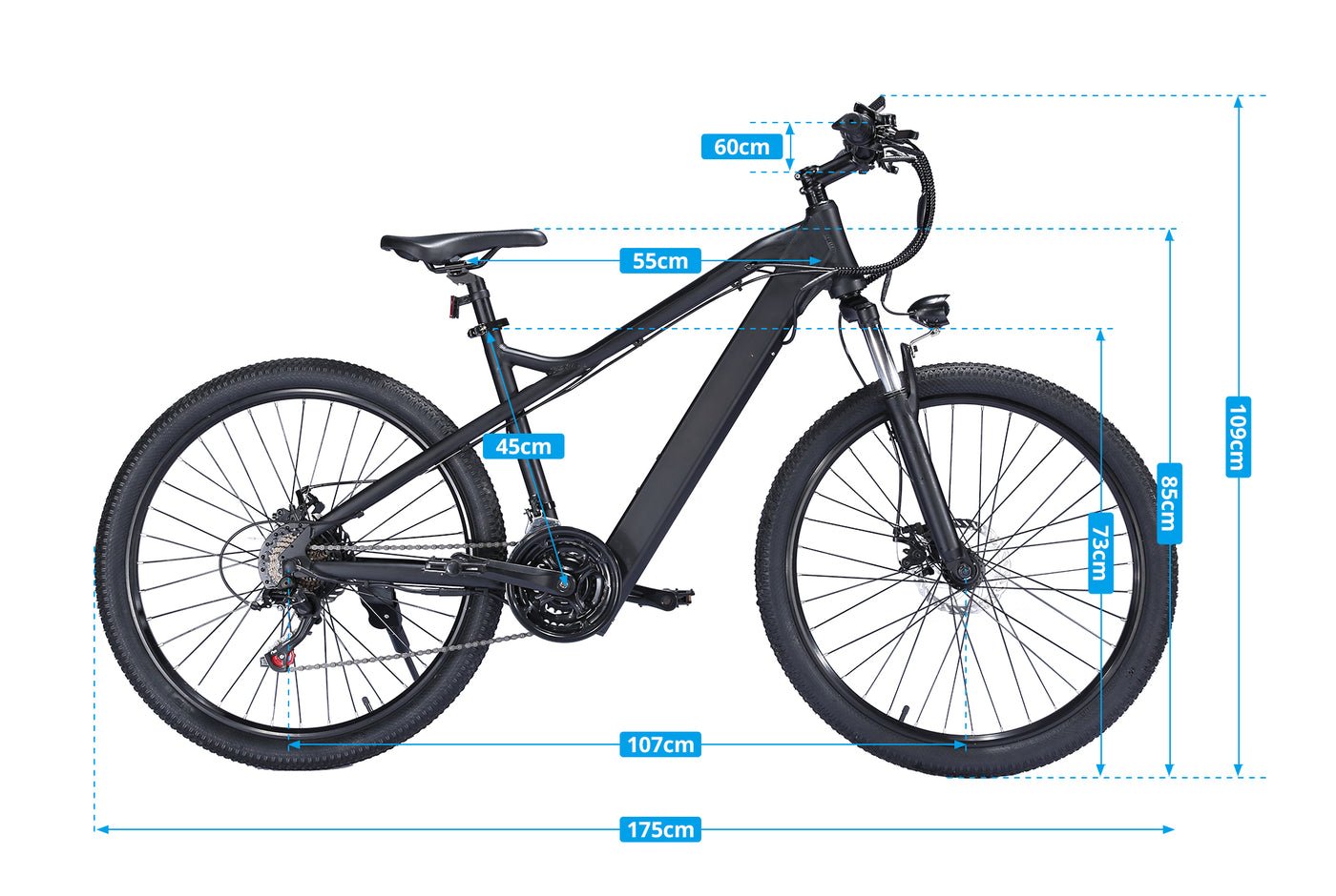 EBIKESZ B39 Electric Bicycle, 350W Motor,48V 10AH Moutain EBIKE EBIKESZ