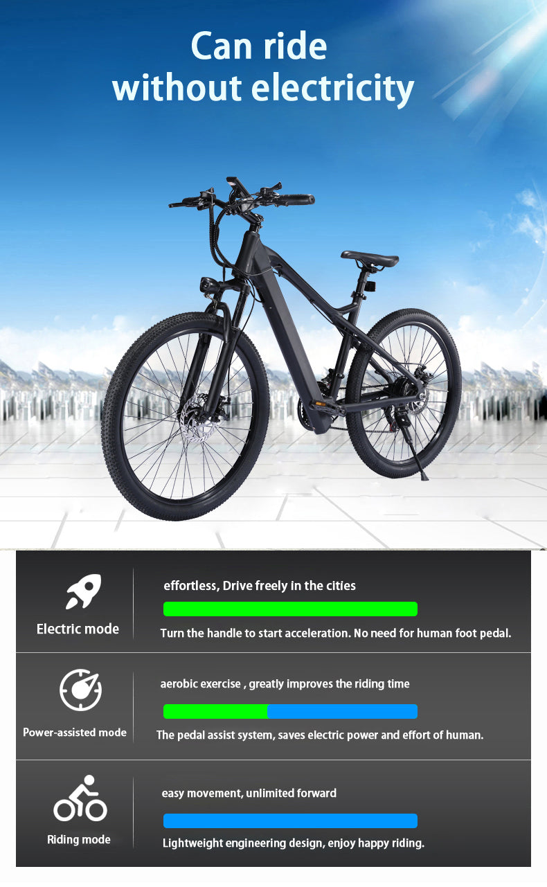 EBIKESZ B39 Electric Bicycle, 350W Motor,48V 10AH Moutain EBIKE EBIKESZ