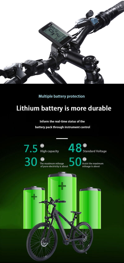 EBIKESZ B39 Electric Bicycle, 350W Motor,48V 10AH Moutain EBIKE EBIKESZ