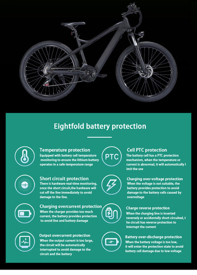 EBIKESZ B39 Electric Bicycle, 350W Motor,48V 10AH Moutain EBIKE EBIKESZ