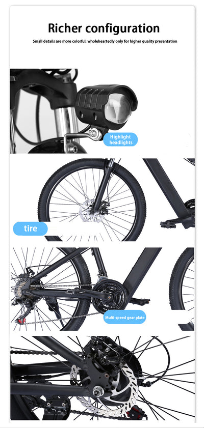EBIKESZ B39 Electric Bicycle, 350W Motor,48V 10AH Moutain EBIKE EBIKESZ