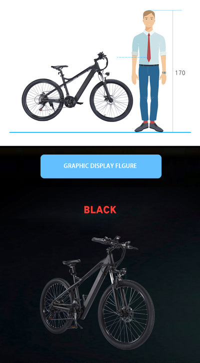EBIKESZ B39 Electric Bicycle, 350W Motor,48V 10AH Moutain EBIKE EBIKESZ