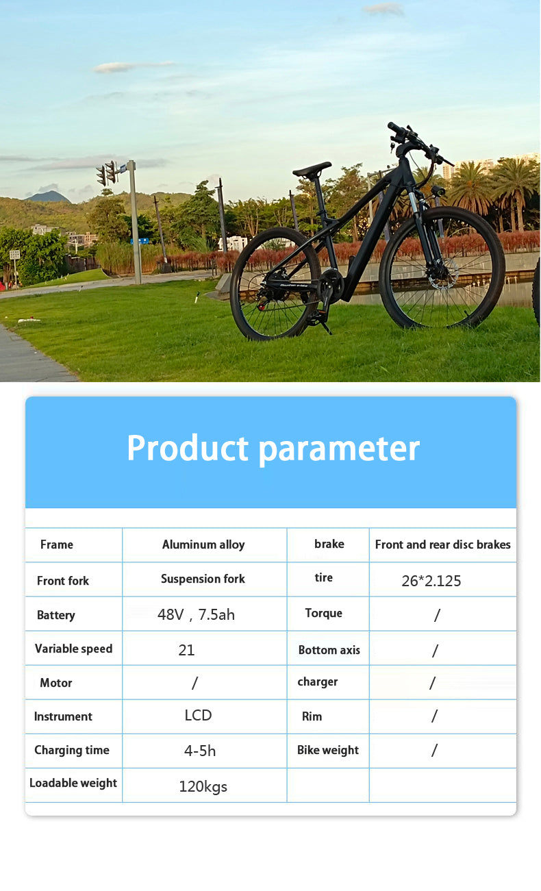 EBIKESZ B39 Electric Bicycle, 350W Motor,48V 10AH Moutain EBIKE EBIKESZ