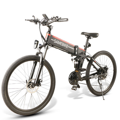 SAMEWAY LO26 folding e-Bike with spoke rim5