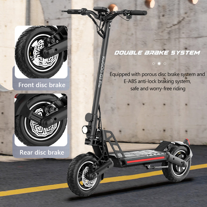 Carregue a imagem no visualizador da Galeria, Kugoo G2 Pro Electric Scooter with Brushless 800W Motor Folding Design13
