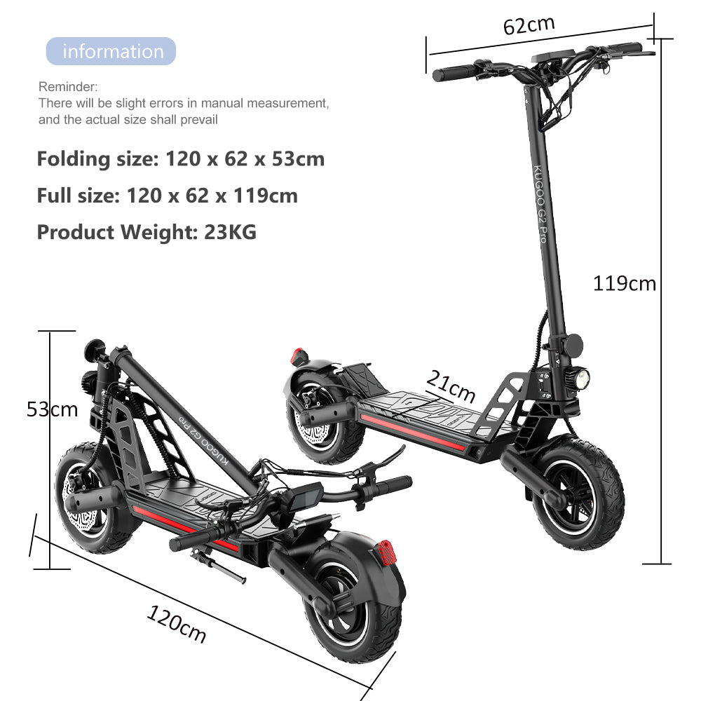 Kugoo G2 Pro Electric Scooter with Brushless 800W Motor Folding Design10
