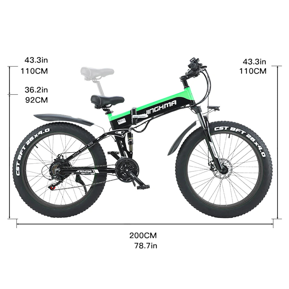 JINGHMA R5 Folding Electric Bike1
