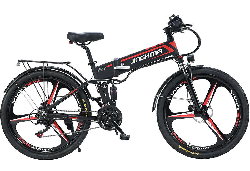 JINGHMA R3 800W 48V Folding Electric Bike5