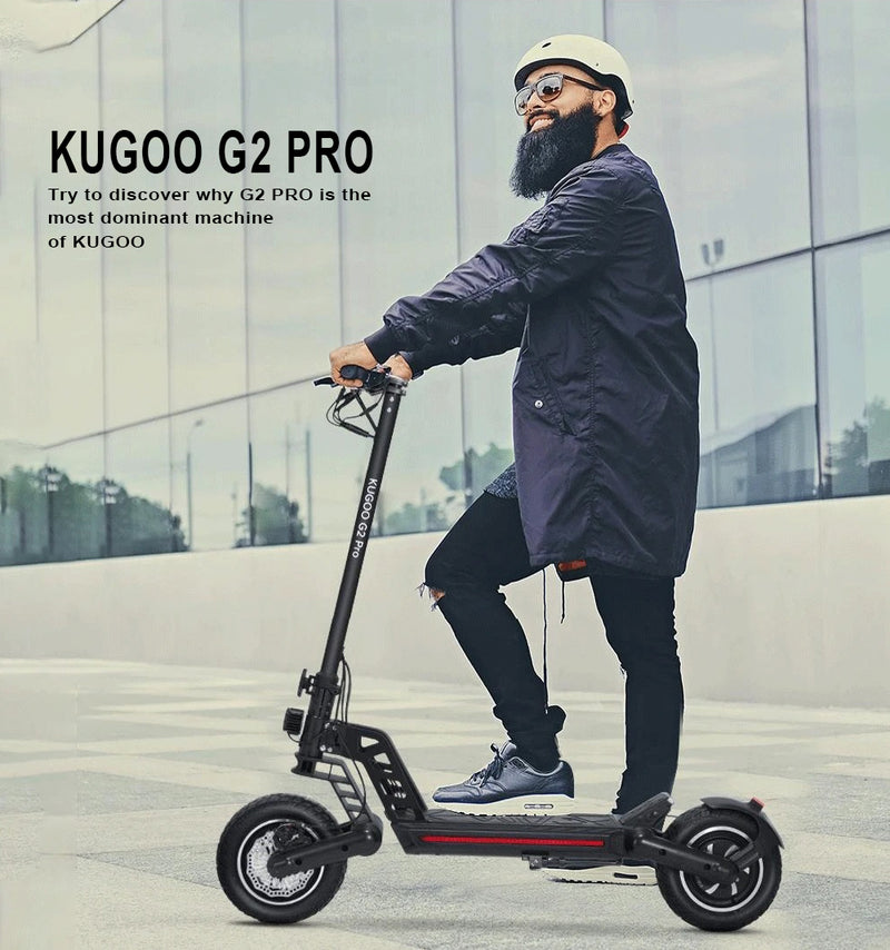 Lataa kuva gallerian katseluohjelmaan Kugoo G2 Pro Electric Scooter with Brushless 800W Motor Folding Design2
