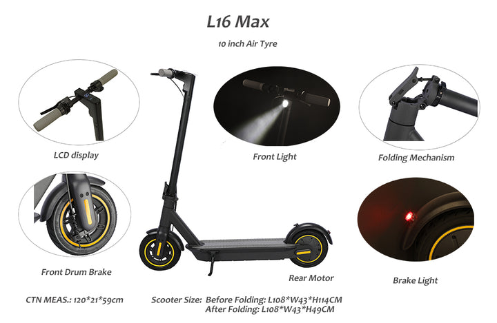 EBIKESZ 500W X6 PRO ON-Road Electric Scooter EBIKESZ