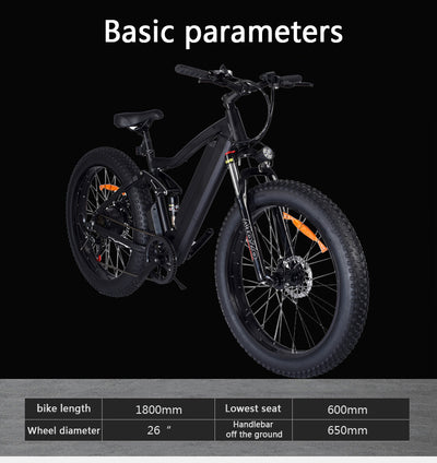 EBIKESZ T26 Electric Bicycle, 500W Motor,48V 10AH Mountain EBIKE EBIKESZ