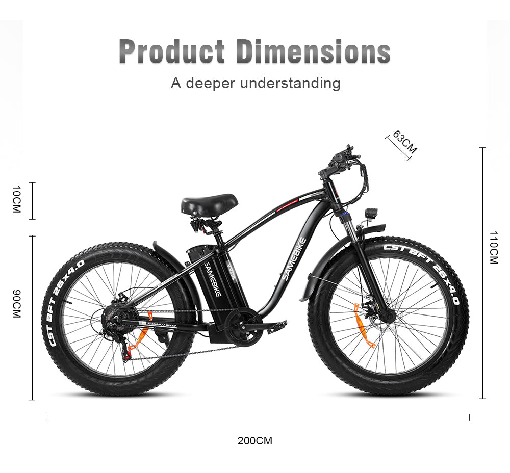 【YY】 SAMEWAY YY26 Electric Mountain Bike | Fat Tire e-Bike for