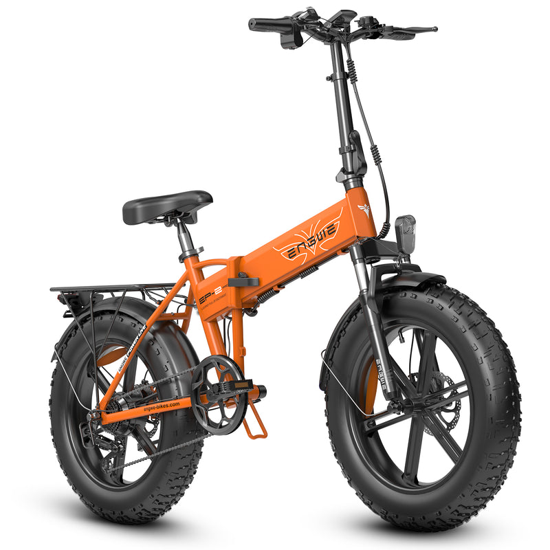 Carregue a imagem no visualizador da Galeria, 750W Folding Electric Bike with ENGINE EP2 PRO 48V 750W 20 inch Fat Tire7
